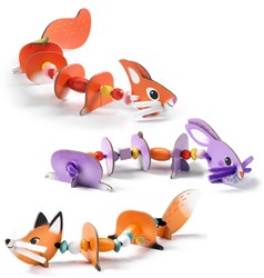 Djeco jouet d'enfilage perles animaux FSC MIX - jouet éducatif