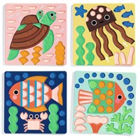 Djeco kit pâte à modeler monde sous-marin - coffret créatif pour enfants