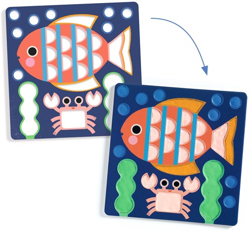 Djeco kit pâte à modeler monde sous-marin - coffret créatif pour enfants-2
