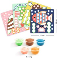 Djeco kit pâte à modeler monde sous-marin - coffret créatif pour enfants-3