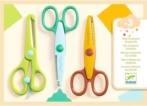 Djeco ciseaux créatifs pour enfants - set de ciseaux pour bricolage-3