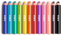 Djeco coffret crayons de couleur - 12 gros crayons cire FSC 100% jouet