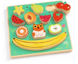 Djeco puzzle en bois Puzz & Boom Happy - jeu d'équilibre pour enfants