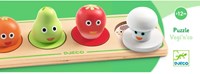Djeco puzzle en bois - jouet pour tout-petits Vegi'n'Co avec gros boutons-3