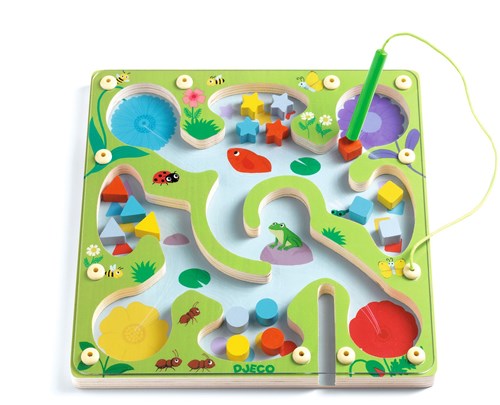 Djeco jeu éducatif en bois FrogyMaze - FSC 100% tri magnétique