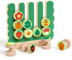 Djeco puzzle de formes Gardimix - jouet en bois FSC 100%