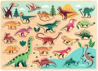 Djeco puzzle en bois dinosaure - jouet éducatif FSC 100%