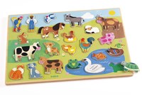 Djeco puzzle en bois - jouet éducatif Puzzlo Campo pour enfants-3