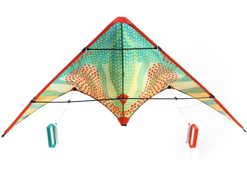 Djeco cerf-volant Red Dots - cerf-volant acrobatique contrôlable pour enfants