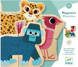 Djeco Puzzles animaux magnétiques en bois Mixanimo