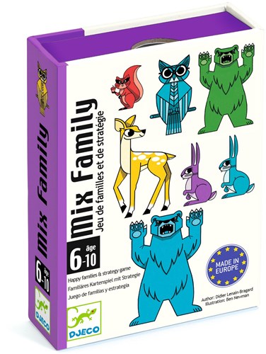 Djeco jeu de cartes Mix Family - FSC MIX stratégie de jeu de familles-2