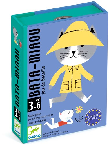 Djeco jeu de cartes Bata - Miaou FSC MIX - Jeu pour enfants avec chats-2