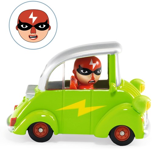 Djeco voiture jouet Green flash - voiture de course en métal pour enfants-2