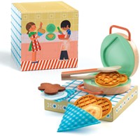 Djeco set gaufrier jouet - cuisine en bois FSC certifié