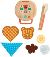 Djeco set gaufrier jouet - cuisine en bois FSC certifié-2