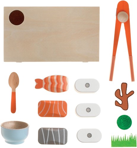 Djeco set de jouets Japon - set de jeu en bois avec gourmandises-2
