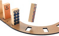 Djeco jeu de réaction en chaîne en bois Zig & Go Junior Racer 51 pièces-3