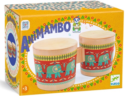 Djeco Bongo animambo - Instrument de musique en bois FSC 100% pour enfants-2