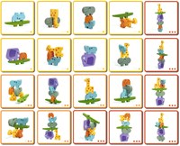 Djeco jeu de construction Ze Totanimo - jeu d'équilibre animaux en bois FSC