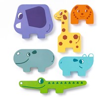 Djeco jeu de construction Ze Totanimo - jeu d'équilibre animaux en bois FSC-2