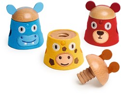 Djeco jouet bébé SoftiVis - bois FSC coloré et durable