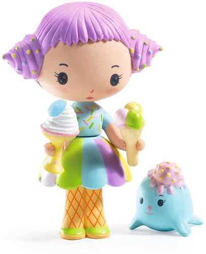 Djeco tinyly figurine de jeu Tutti & Frutti - jouet coloré
