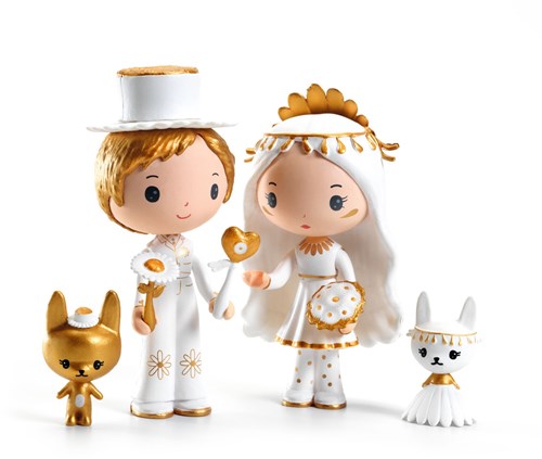 Djeco tinyly figurine de jeu Marguerite & Léopold avec accessoires
