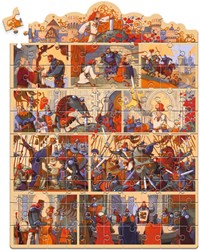 Djeco puzzle - puzzle enfant Le Roi Arthur aventure chevalier