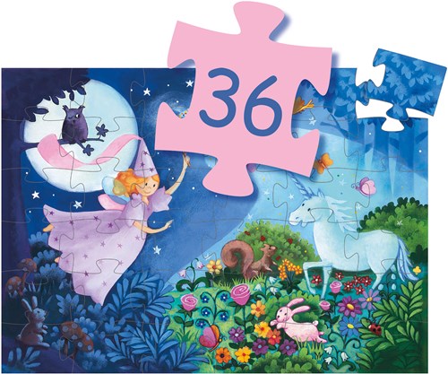 Djeco La fée et la licorne - 36 pcs-2