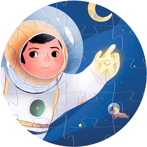 Djeco puzzle astronaute lune 36 pièces carton FSC puzzle enfant-3