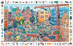 Djeco puzzle - 200 pièces ville - puzzle coloré pour enfants