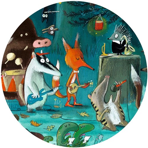 Djeco puzzle d'observation orchestre - 35 pièces carton FSC animaux musique-3