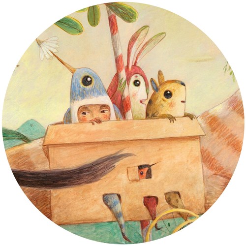 Djeco puzzle - puzzle Wonderful ride 100 pièces FSC MIX-3