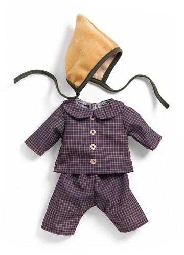 Djeco vêtements de poupée Ambre - ensemble en coton pour poupées bébé