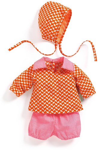 Djeco vêtements de poupée Pépin - tenue d'été pour poupées bébé