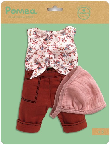 Djeco vêtements de poupée Burgundy - tenue élégante pour poupées-3