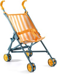 Djeco accessoires poussette Sunshine - buggy poupée 54 cm jaune