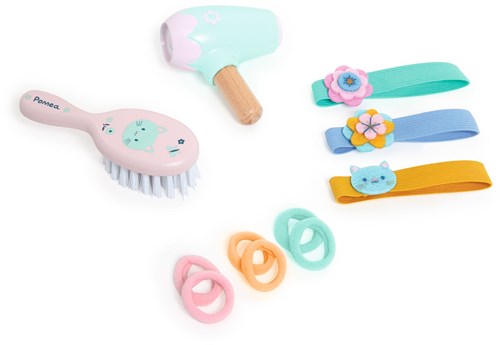 Djeco trousse de coiffure jouet - accessoires bois FSC 100%-2