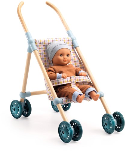 Djeco accessoires poussette en bois Little Cubes - 44 cm-2