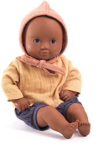 Djeco poupées 32 cm poupée bébé Mimosa - poupée douce avec yeux dormeurs