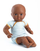Djeco poupées 32 cm poupée bébé Mimosa - poupée douce avec yeux dormeurs-2