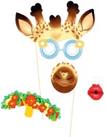 Djeco mosaïques & stickers Animal party kit photobooth créatif-3