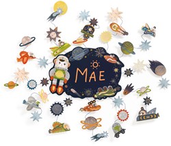 Djeco mosaïques & stickers Dans les étoiles - tableau créatif FSC MIX