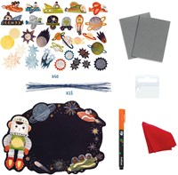 Djeco mosaïques & stickers Dans les étoiles - tableau créatif FSC MIX-2