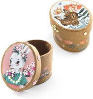 Djeco mosaïques & autocollants Mignon - coffret créatif pour enfants