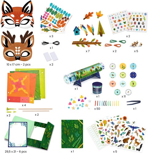 Djeco boîte multi-activités Nature - coffret créatif FSC MIX-2