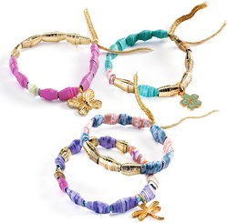Djeco coffret créatif bracelets Stylish and golden FSC MIX