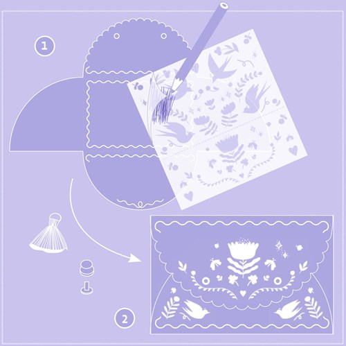 Djeco kit créatif Sweet fashionista - crée tes sacs tendance-3