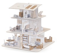 Djeco maison de poupées - maison créative en carton FSC à colorier-2