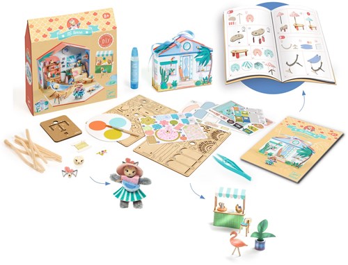 Djeco kit créatif maison Mi House - jouet créatif pour enfants-3